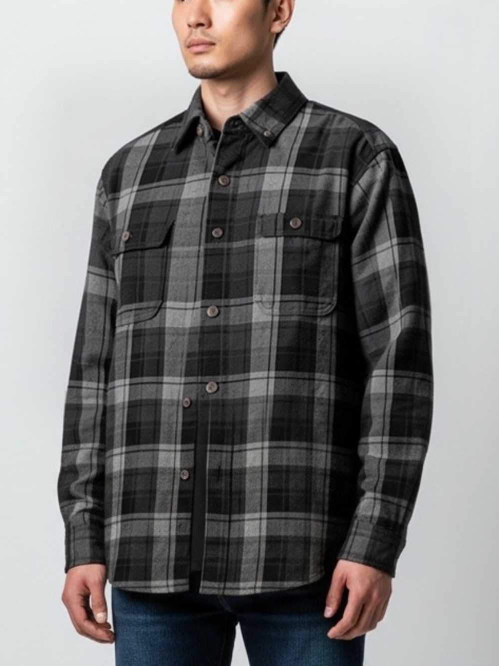 New Duluth Trading Company Free Swingin’ Trim Fit Flannel Top